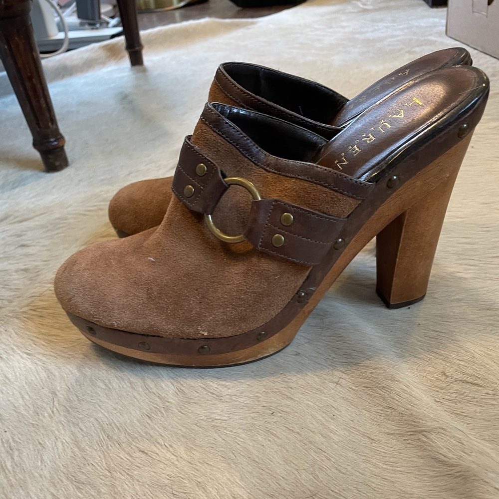 Ralph Lauren brown clogs size 9